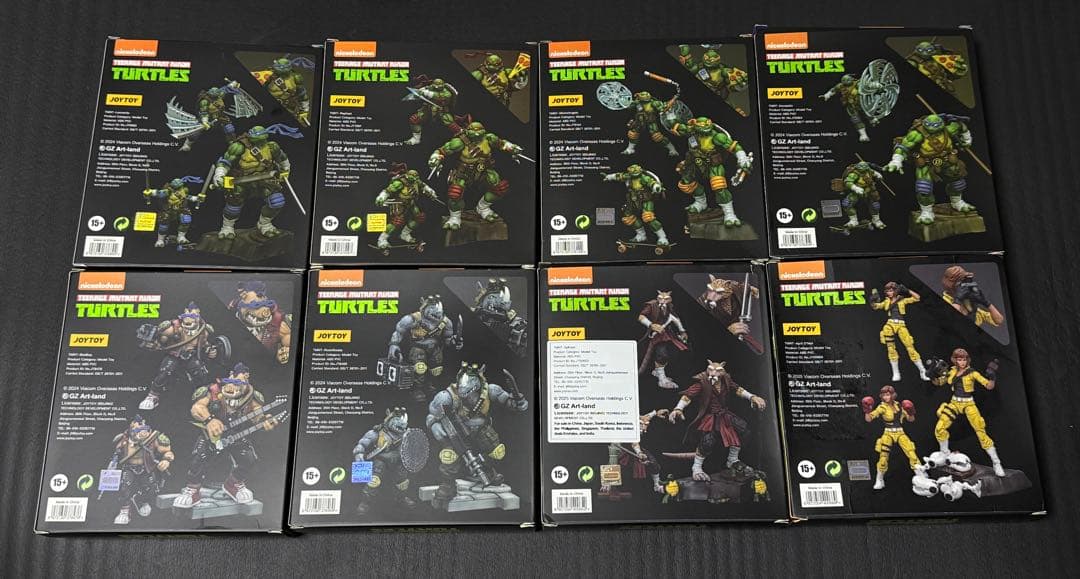 JOYTOY TMNT ミュータントタートルズ 1/18 フィギュア8体セット