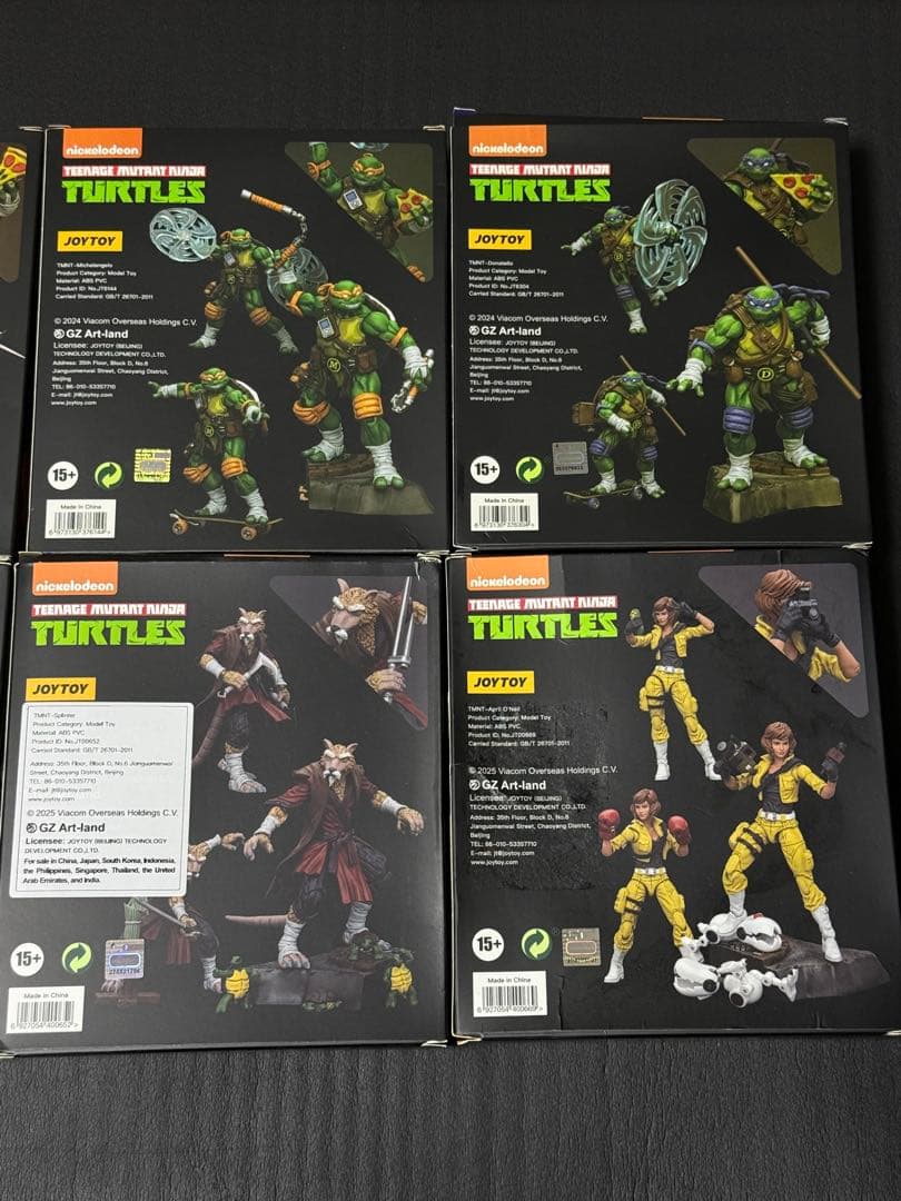 JOYTOY TMNT ミュータントタートルズ 1/18 フィギュア8体セット