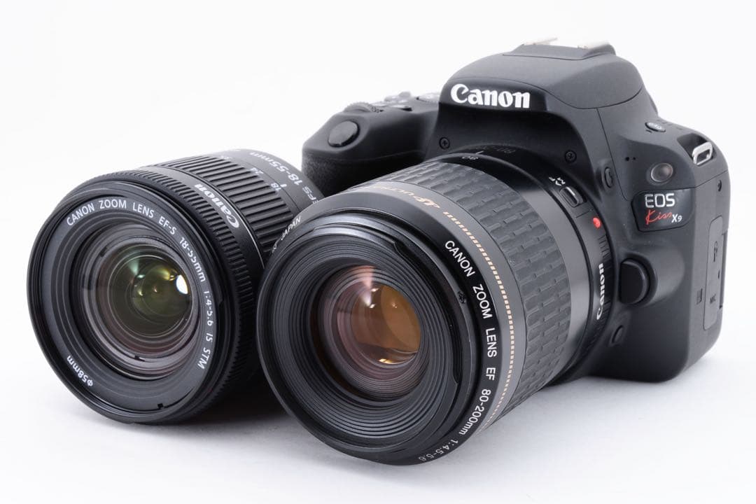 デジタル一眼レフ カメラ canon kiss x9標準&望遠ダブルレンズセット