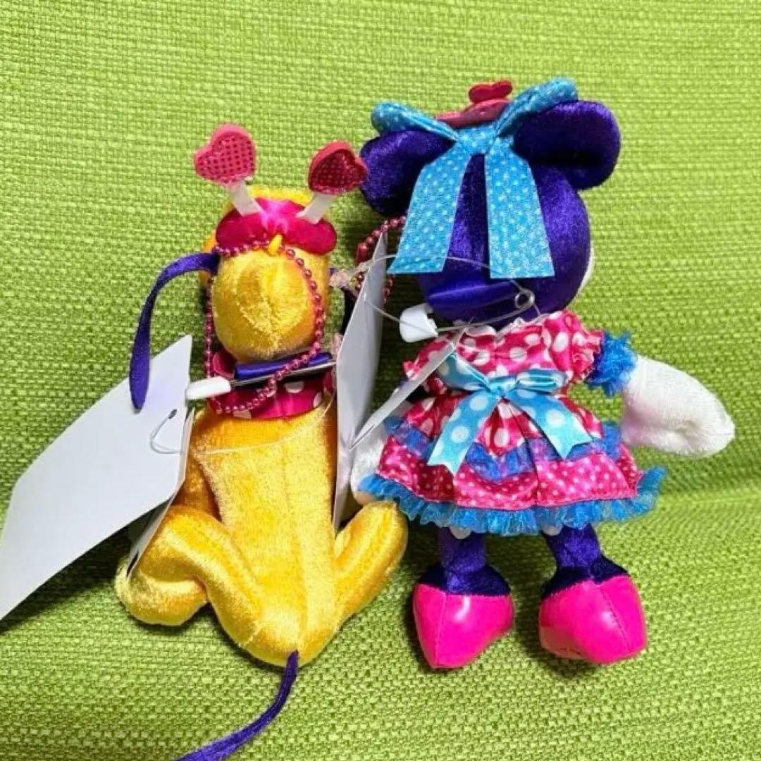 ディズニーパルパルーザ　ミニーマウスとプルート ぬいぐるみセット