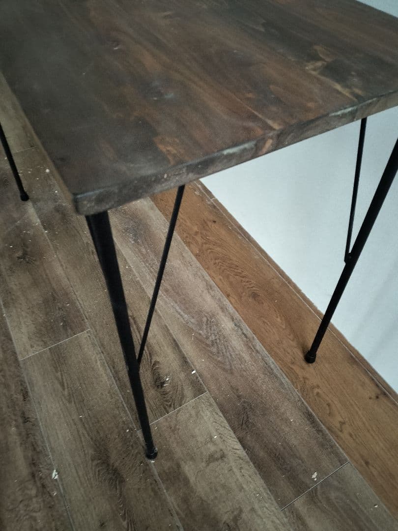 ウォールナット色　カウンターテーブル　幅105 パソコンデスク