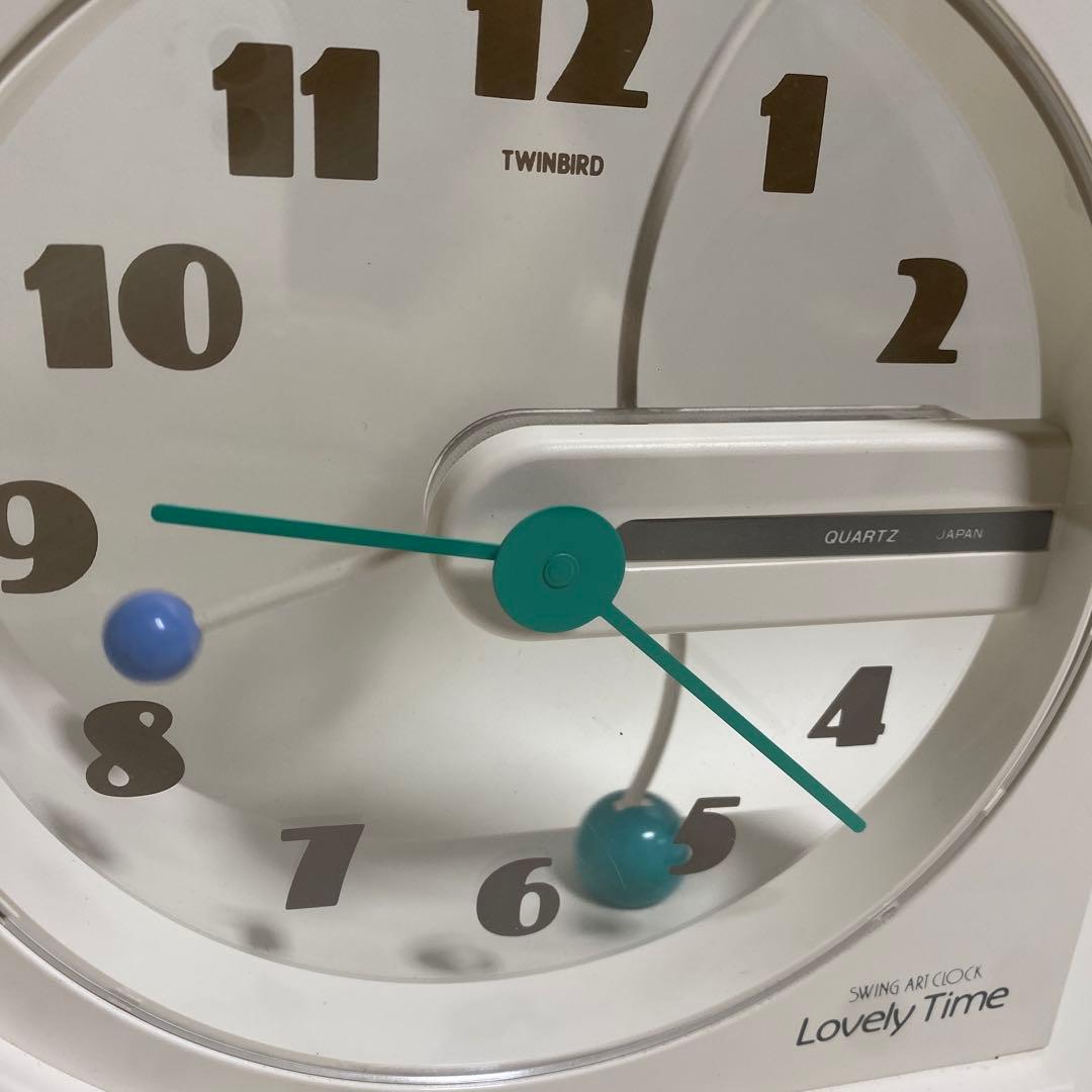 置き時計　ツインバード　ポストモダン　ミッドセンチュリー　スペースエイジ