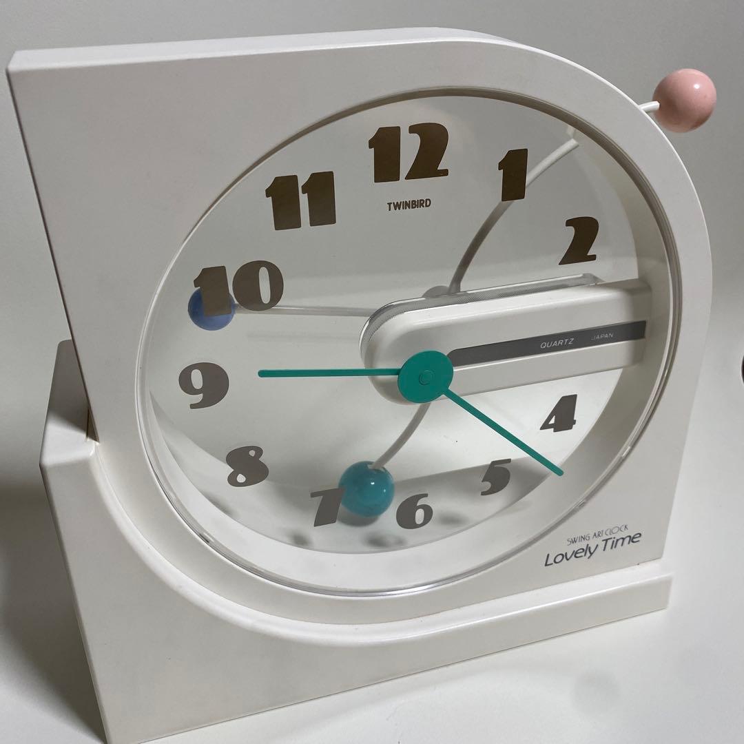 置き時計　ツインバード　ポストモダン　ミッドセンチュリー　スペースエイジ