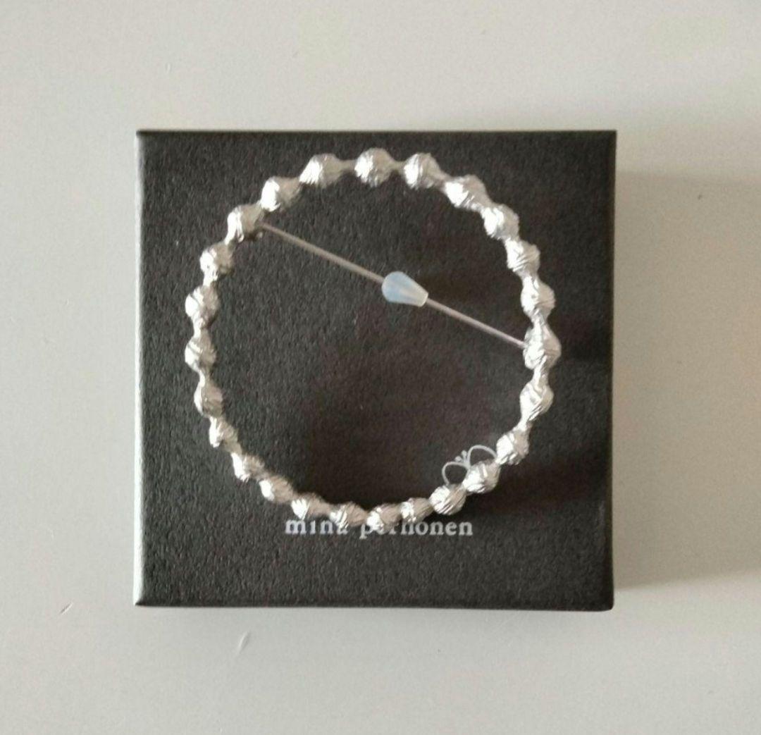 新品☆ミナペルホネン タンバリン ブローチ silver
