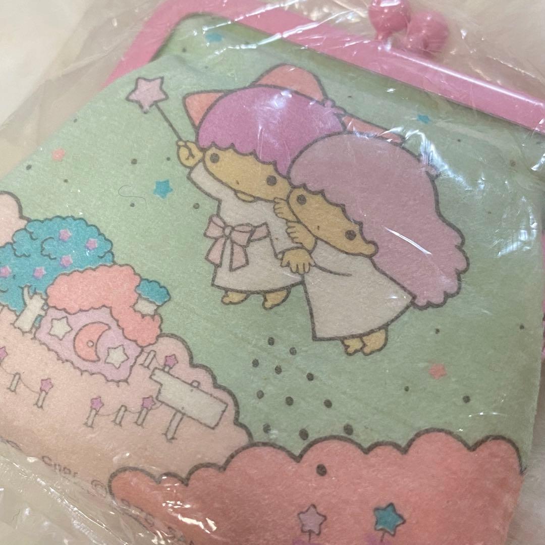 リトルツインスターズ ケース ミニ財布 1976 サンリオ 昭和 レトロ