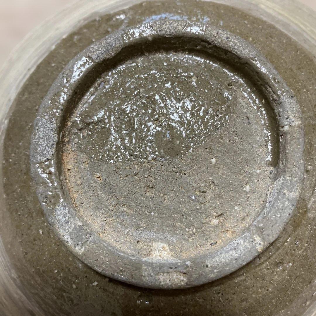 李朝前中期　刷毛目平茶碗