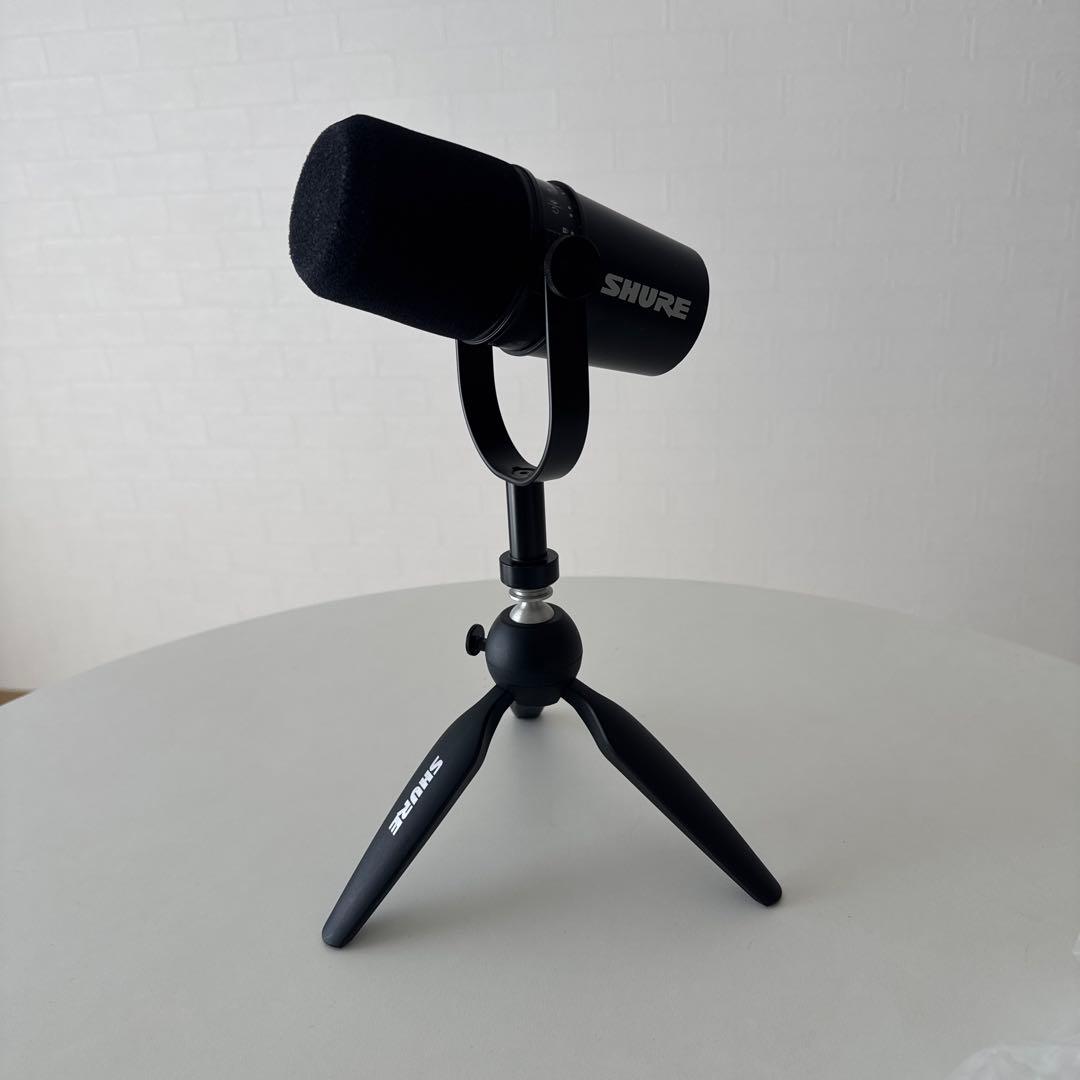 SHURE MV7 XLR接続 ダイナミックマイク スタンド付き シュアー