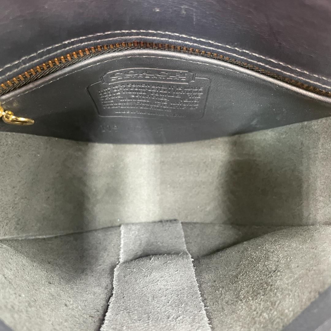 良品 COACH ショルダーバッグ レザー ブラック オールドコーチ