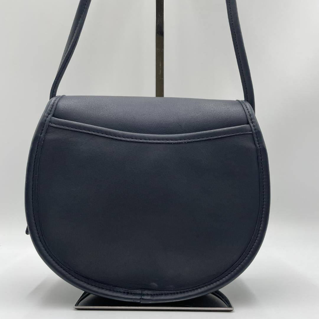 良品 COACH ショルダーバッグ レザー ブラック オールドコーチ