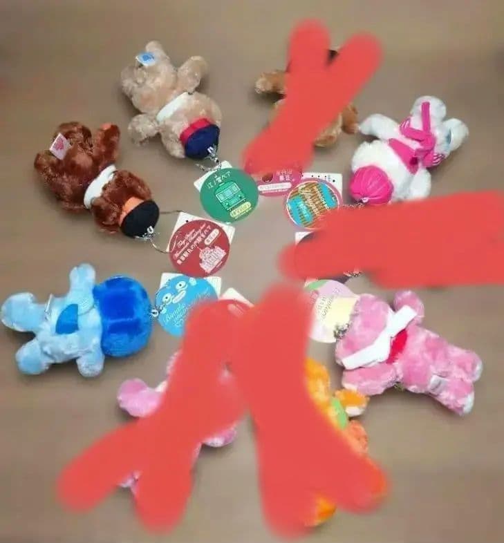 ご当地ベア ぬいぐるみセット/7体（タグ有、ボールチェーン有）ST or SS