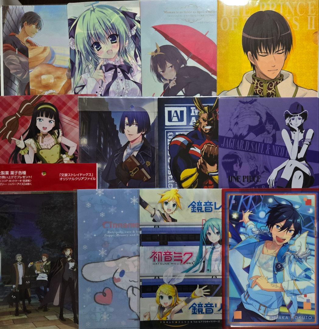 アニメグッズ キャラクターグッズ クリアファイル まとめ売り 200枚以上　①