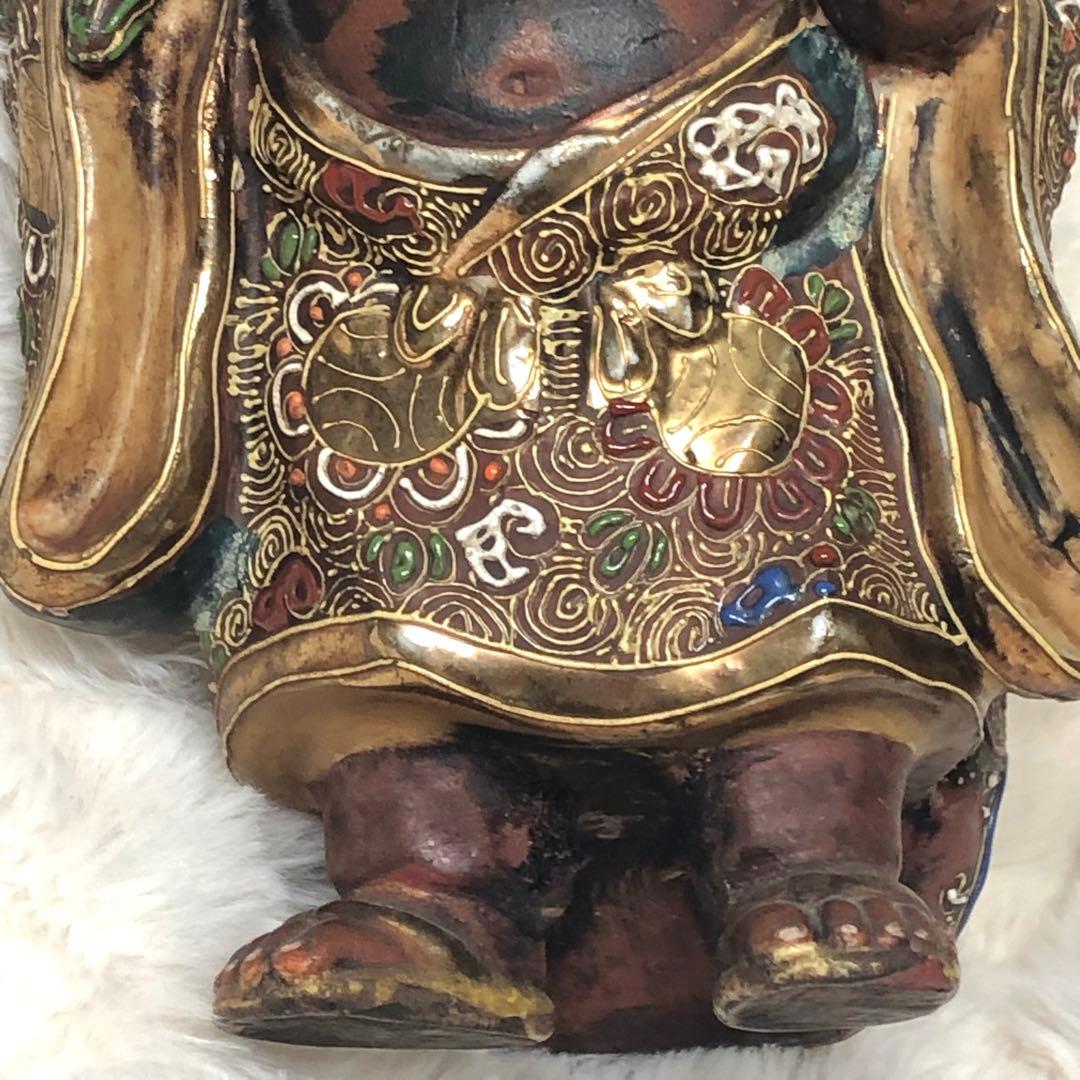 古民家　布袋仏像　極細工彫刻　旧家蔵出　人形　骨董品　アンティーク