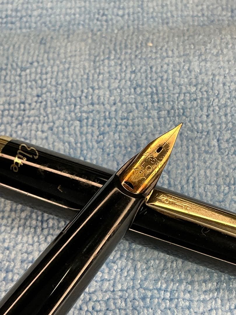 シナモンElite エリート 万年筆 14K刻印あり ブラック 現状品