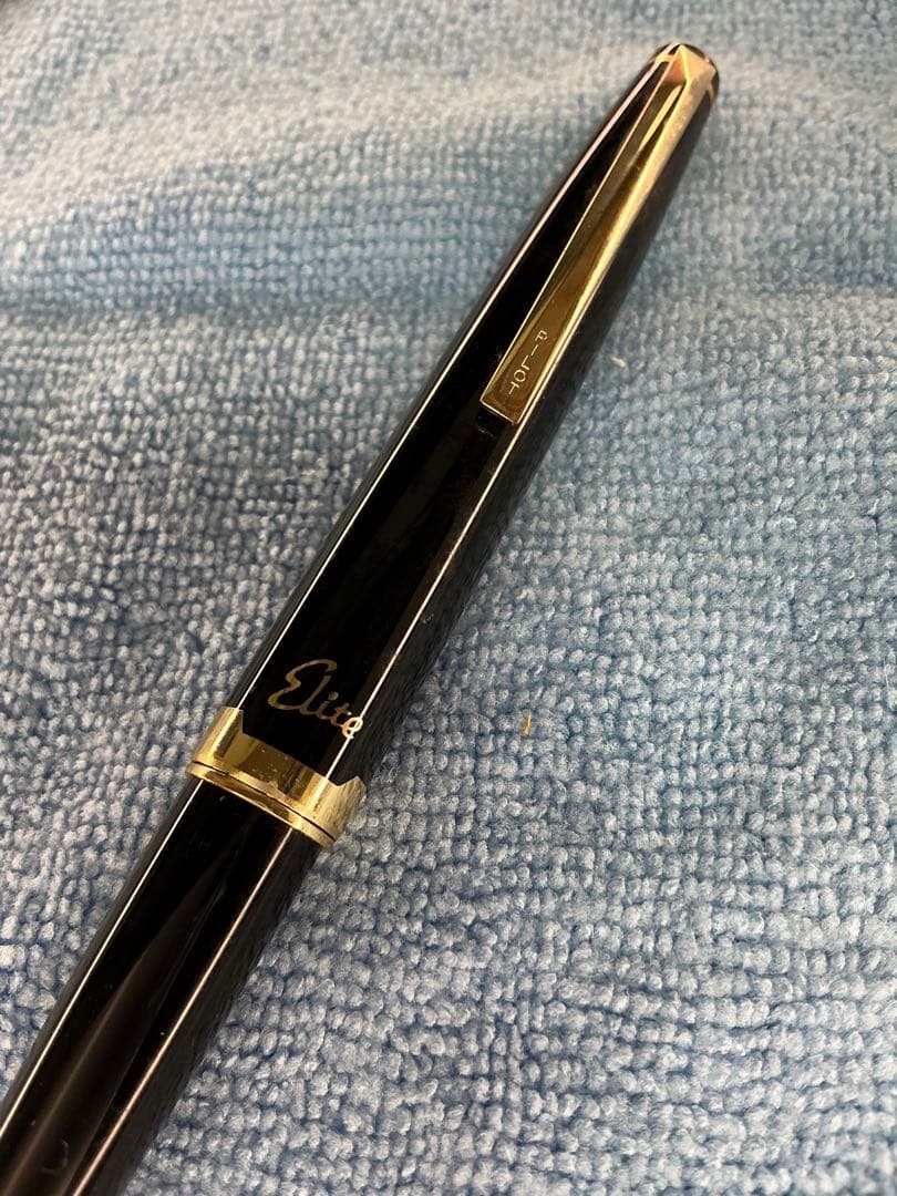 シナモンElite エリート 万年筆 14K刻印あり ブラック 現状品
