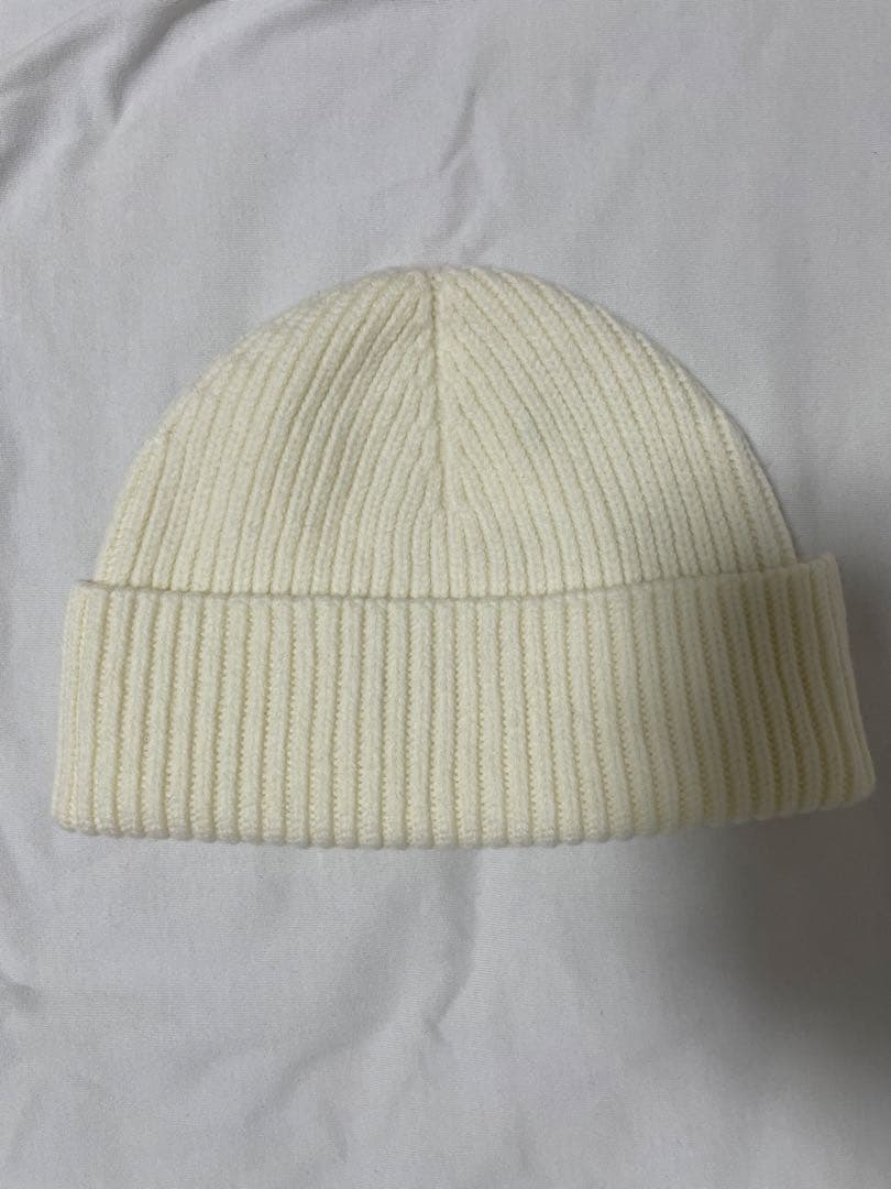 ami アミパリス ビーニーニット帽 ホワイト 新品タグ付き 巾着付き