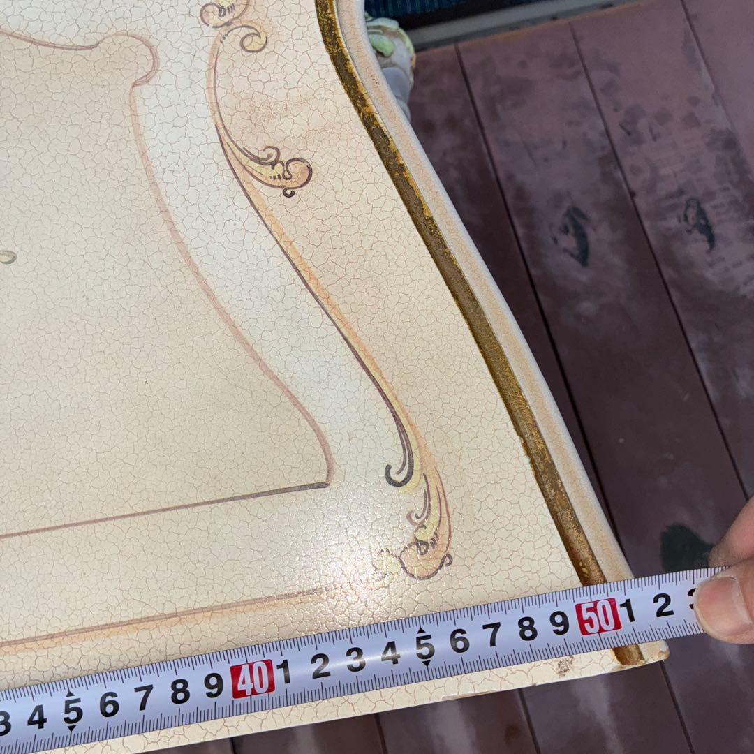 【中古品】RIO FURNITURE　ロココ調コンソールテーブル 引出し2段式