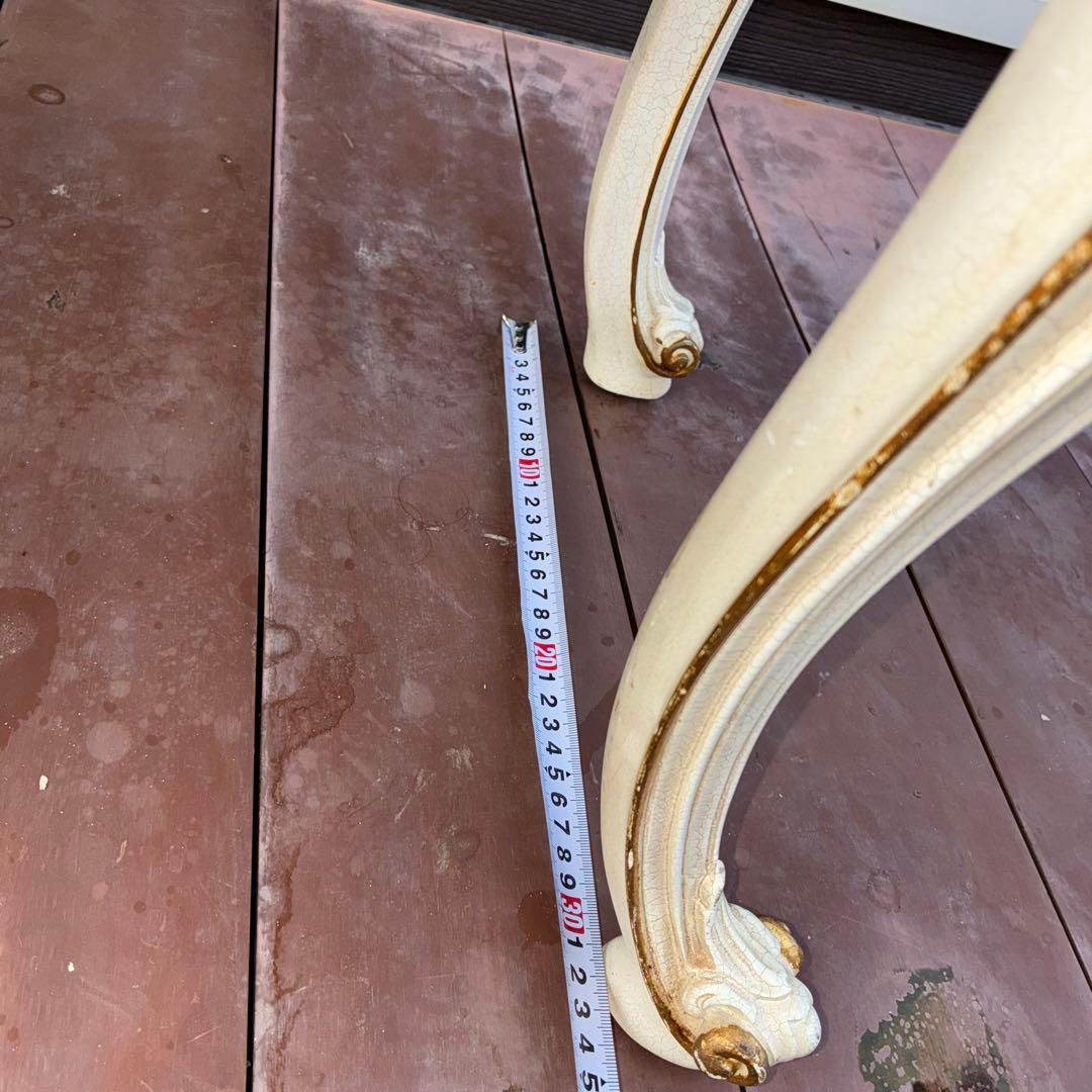 【中古品】RIO FURNITURE　ロココ調コンソールテーブル 引出し2段式