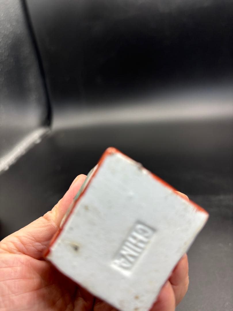 中国美術 古玩 色絵陶人形 陶器人形 高さ約17cm 置物 オブジェ 古董品