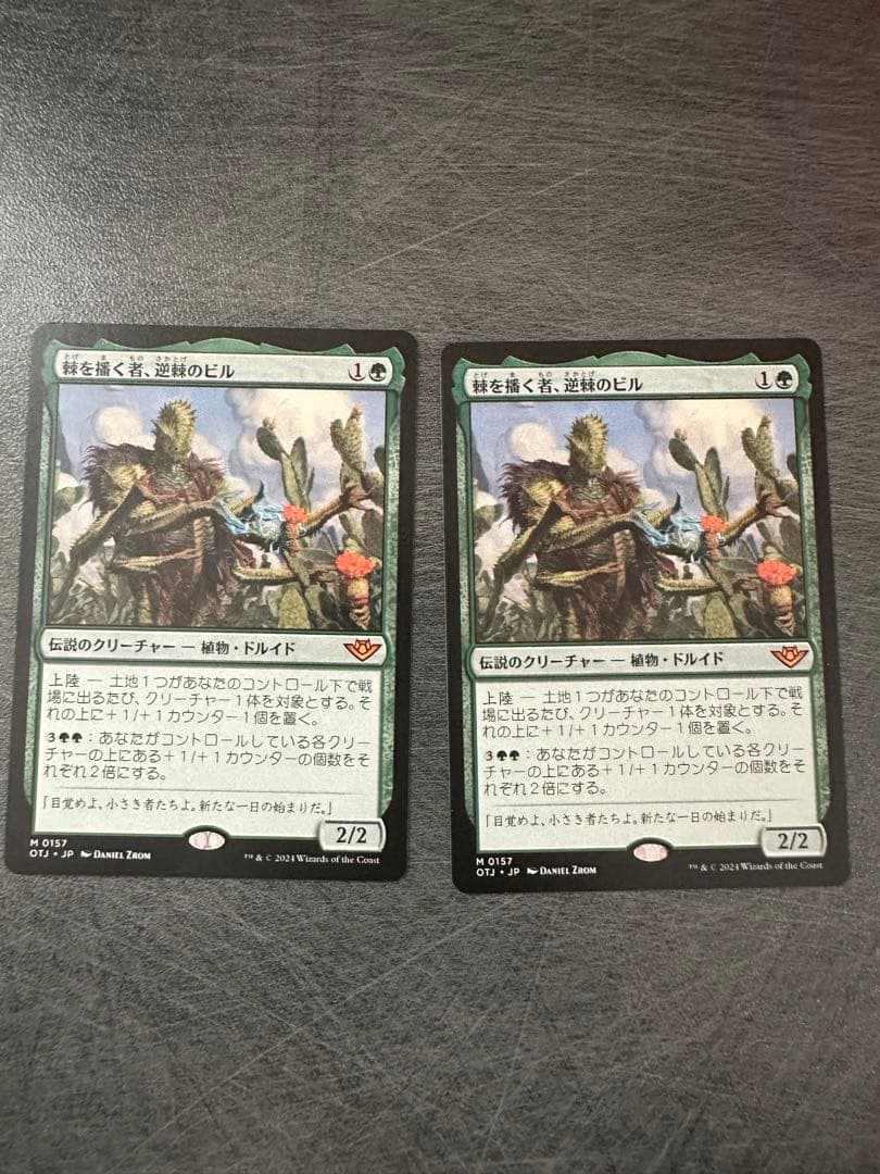 棘を播く者、逆棘のビル　日　2枚セット