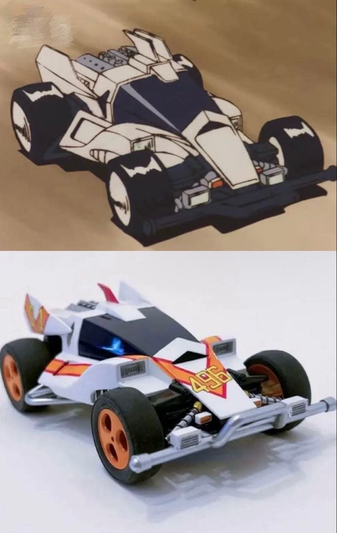 【 アニメ再現・全塗装】ボディ+シャーシ ダッシュ！四駆郎 スーパーエンペラー