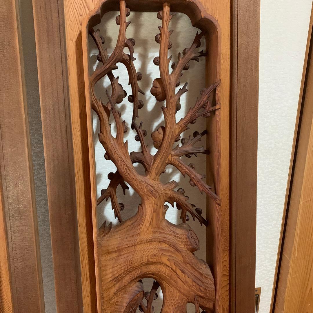 れいこ 彫刻欄間、、、松竹梅