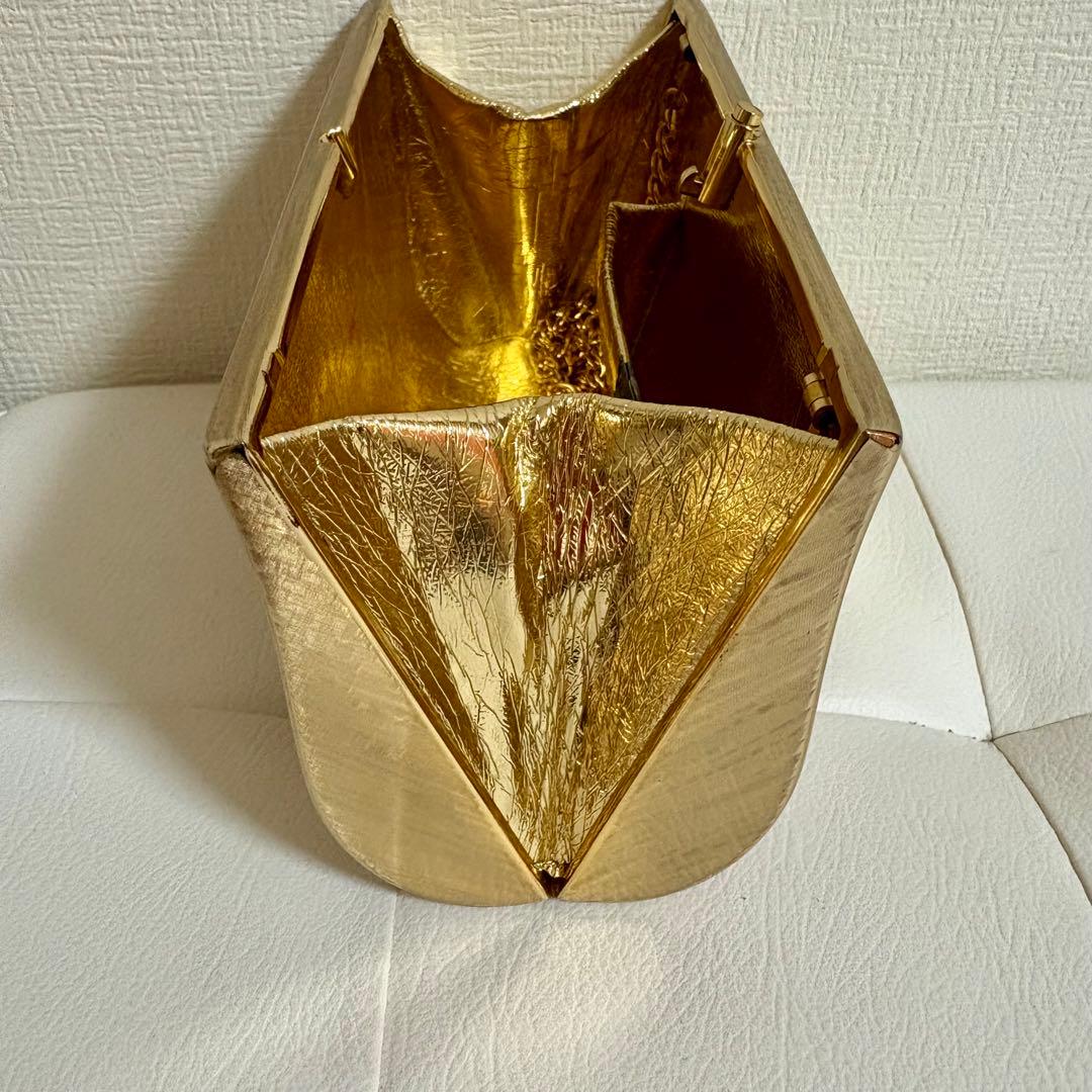 Rodo ゴールド クラッチバッグ