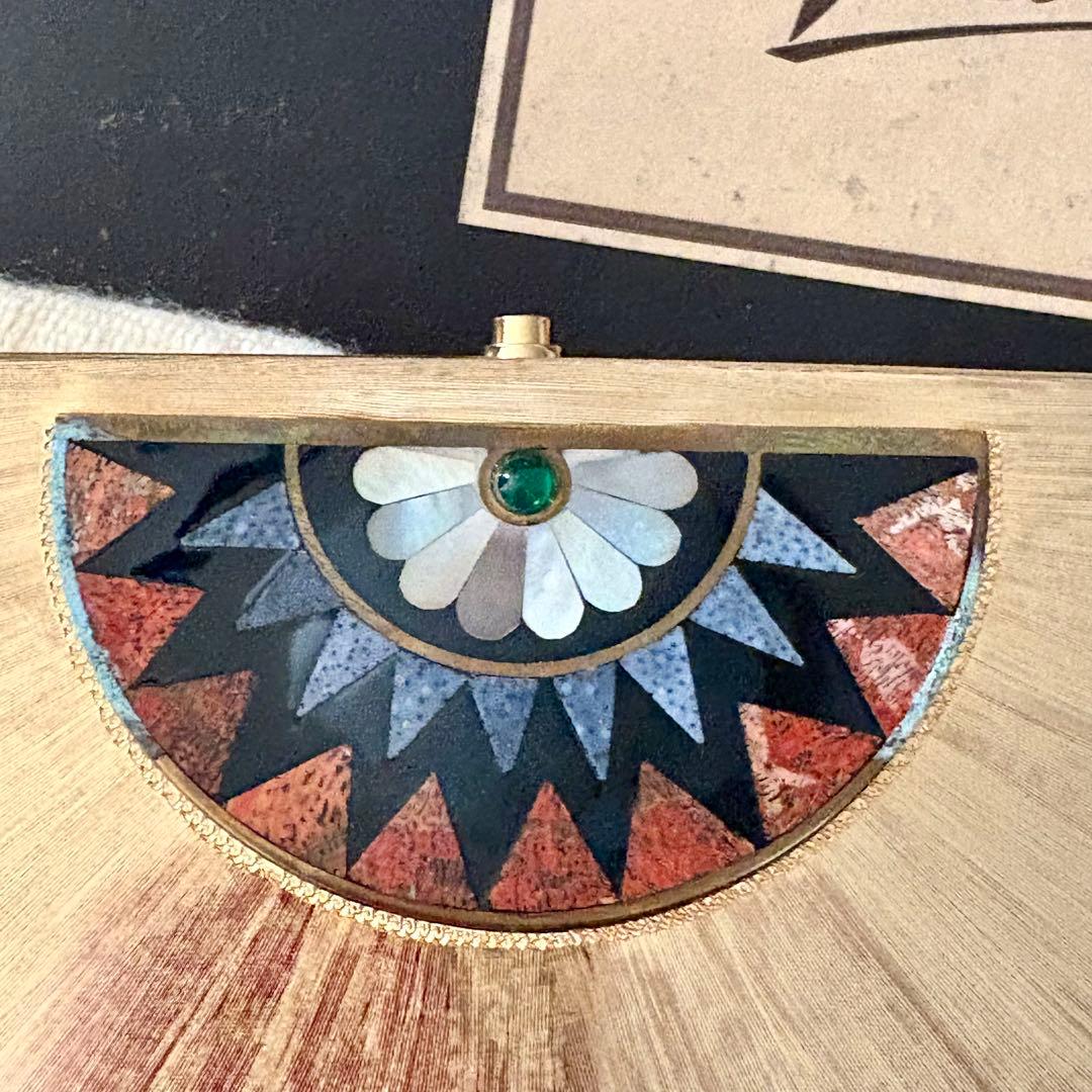 Rodo ゴールド クラッチバッグ