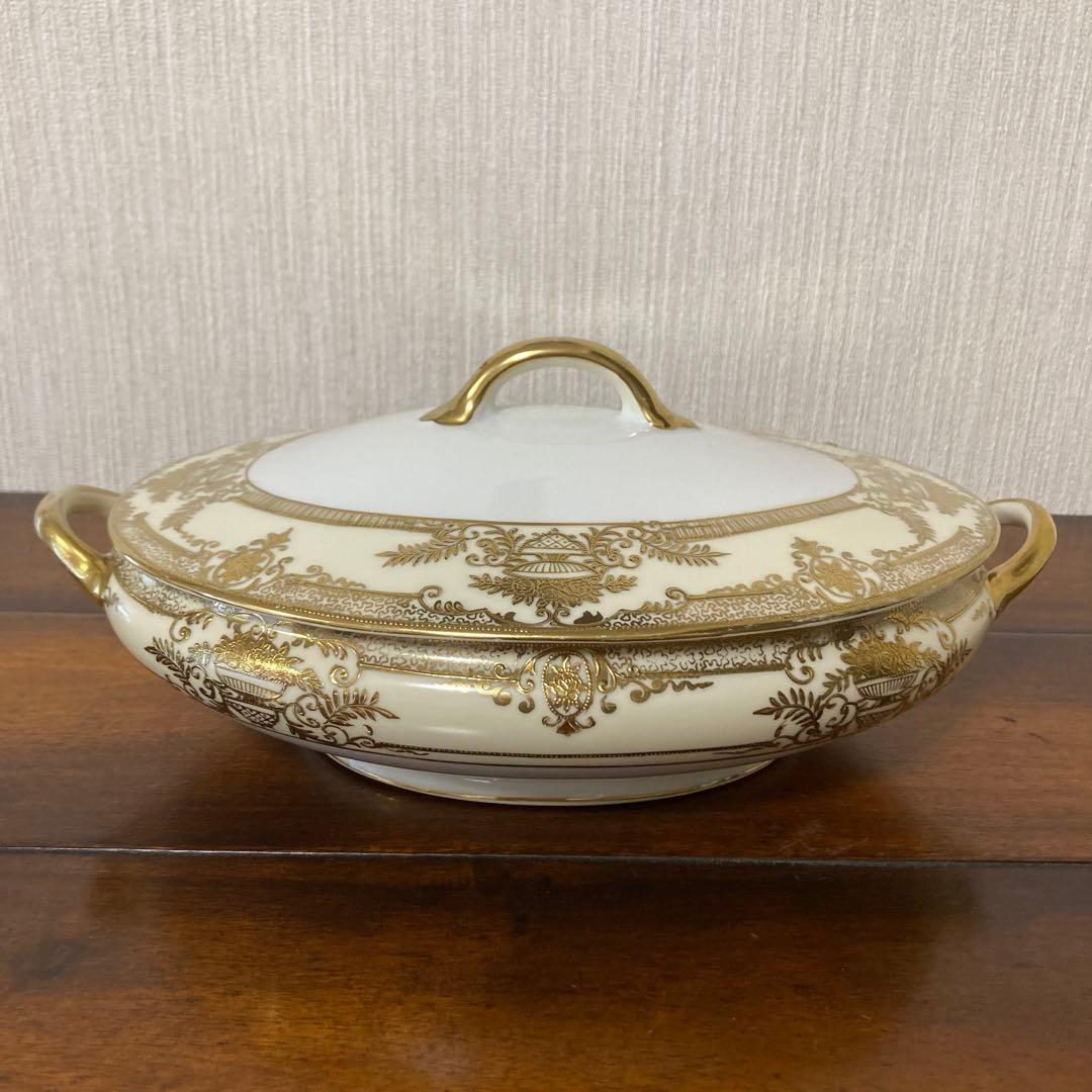 SALE 未使用品　オールドノリタケ　スープチューン　 アンティーク　金彩