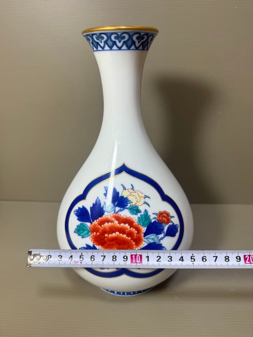 2228 香蘭社　金彩　花瓶