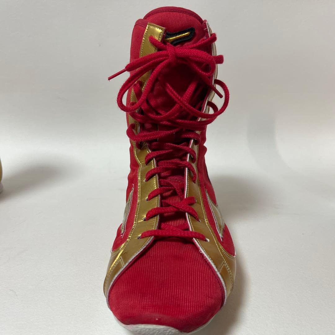 ボクシングシューズ ミズノ 27.5センチ 赤 レッド