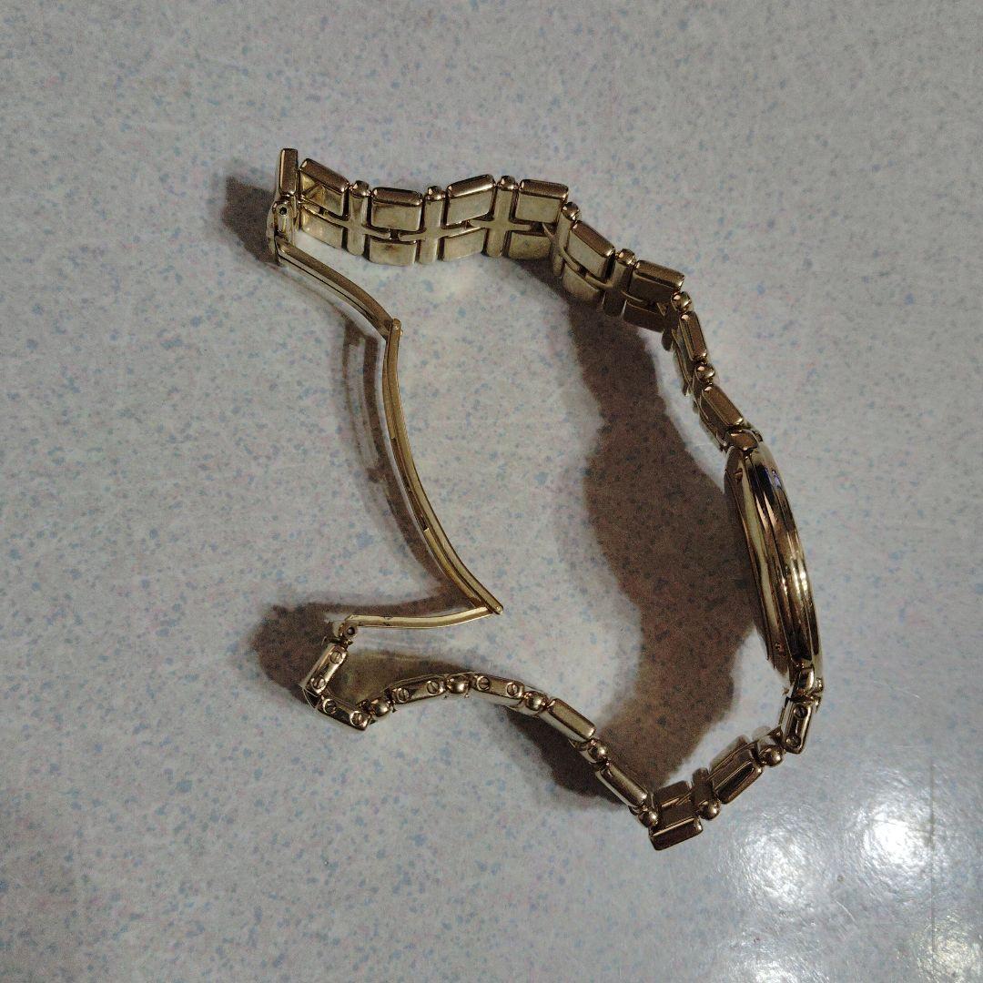 RAYMOND WEIL 18k金メッキ ストーン付き アナログ腕時計