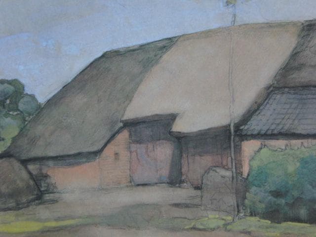 ピート・モンドリアン、『ニステルロードの農家』、希少な画集より