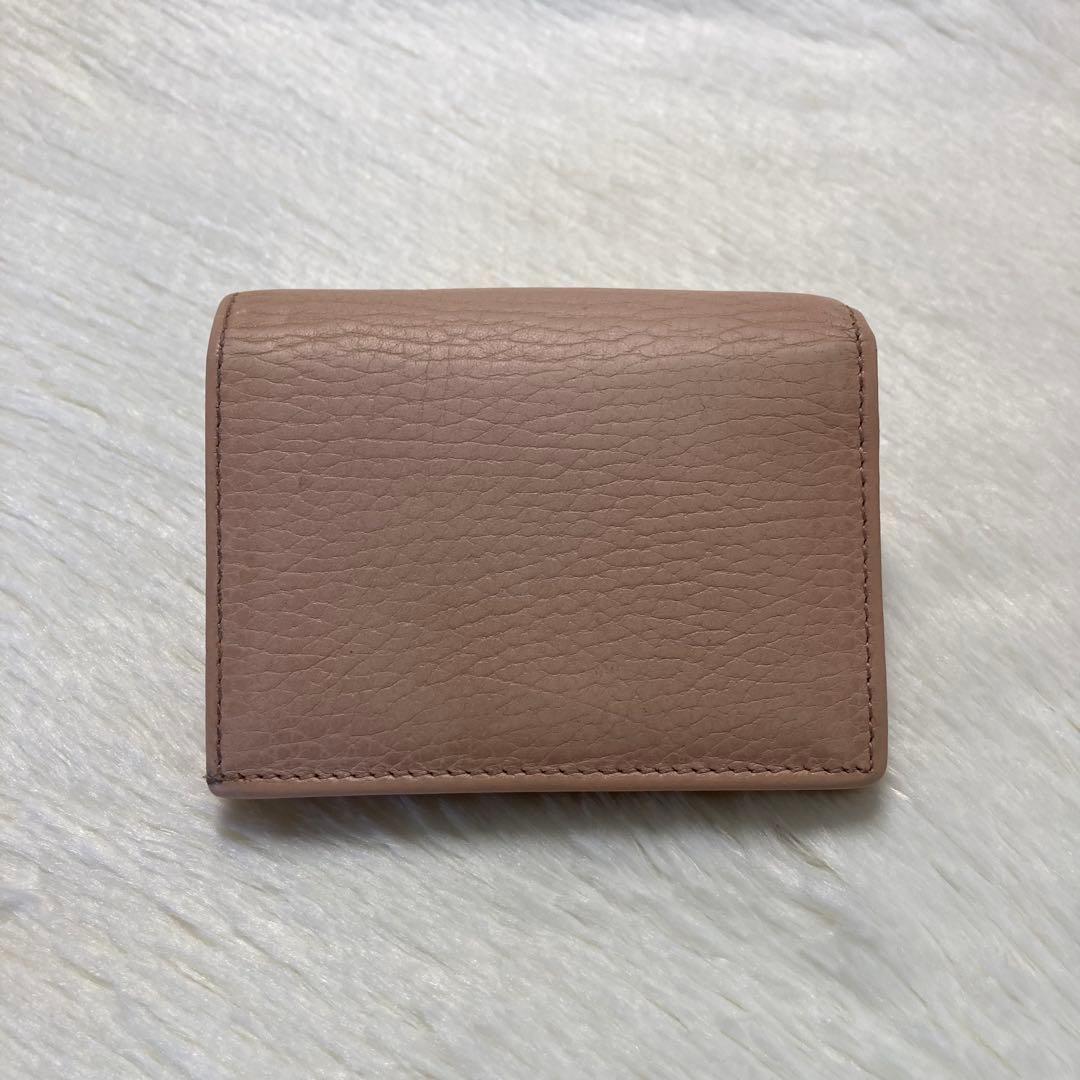 早い者勝ち　GUCCI グッチ　二つ折り　財布　コンパクト　ベージュ　アイボリー