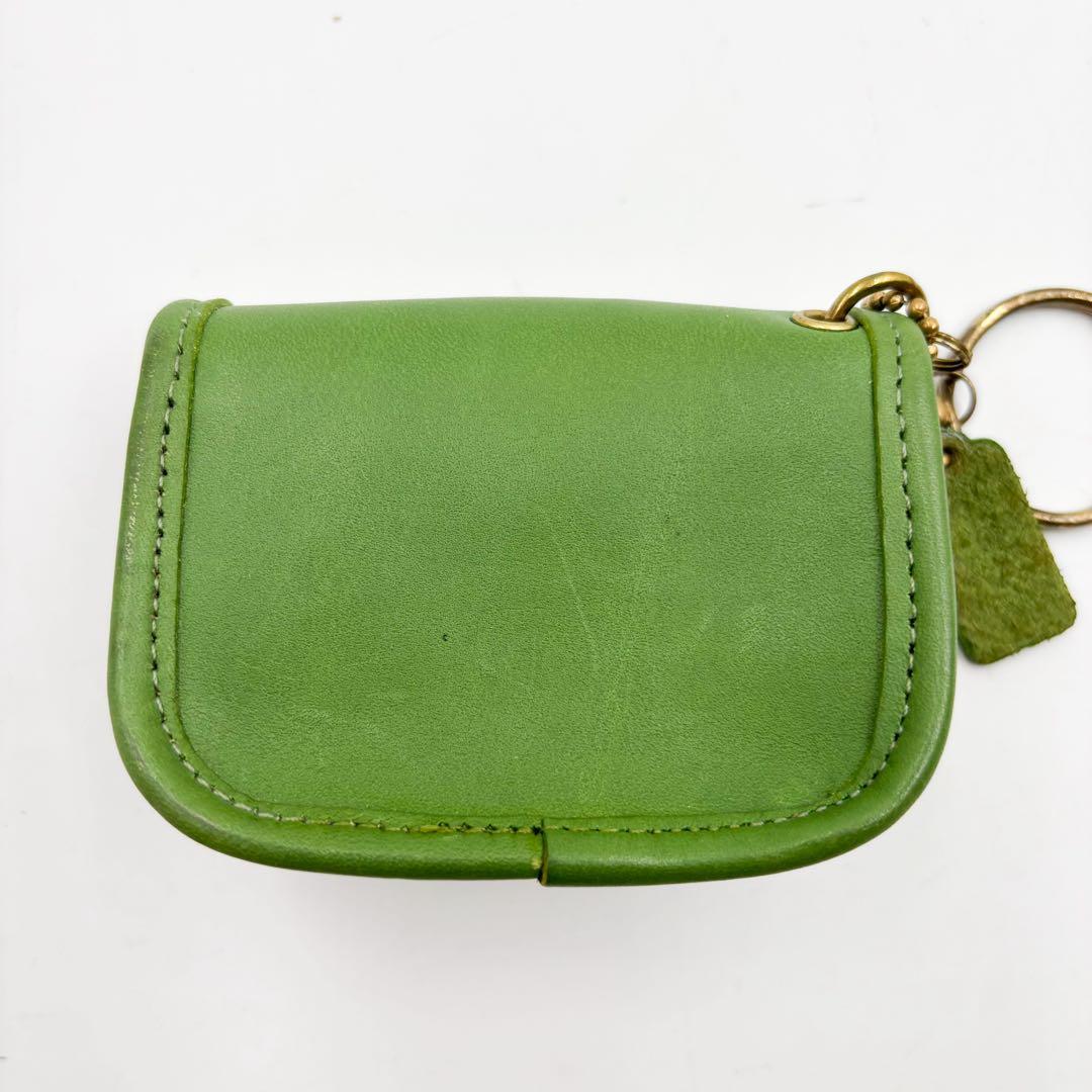 激レア✨ コーチ　ケース キーホルダー ターンロック オールド　グリーン