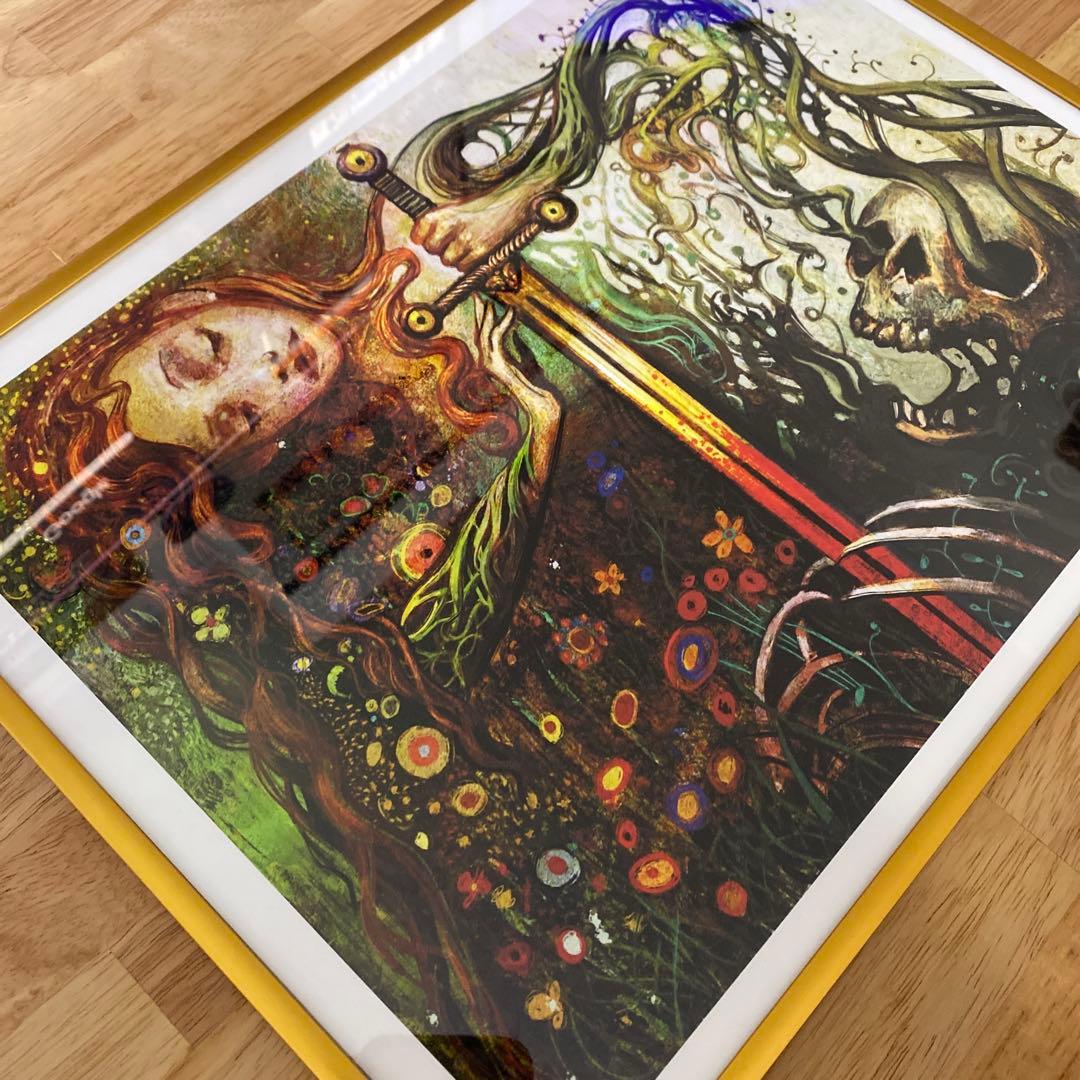 復讐に燃えた再誕　アートプリント額入り