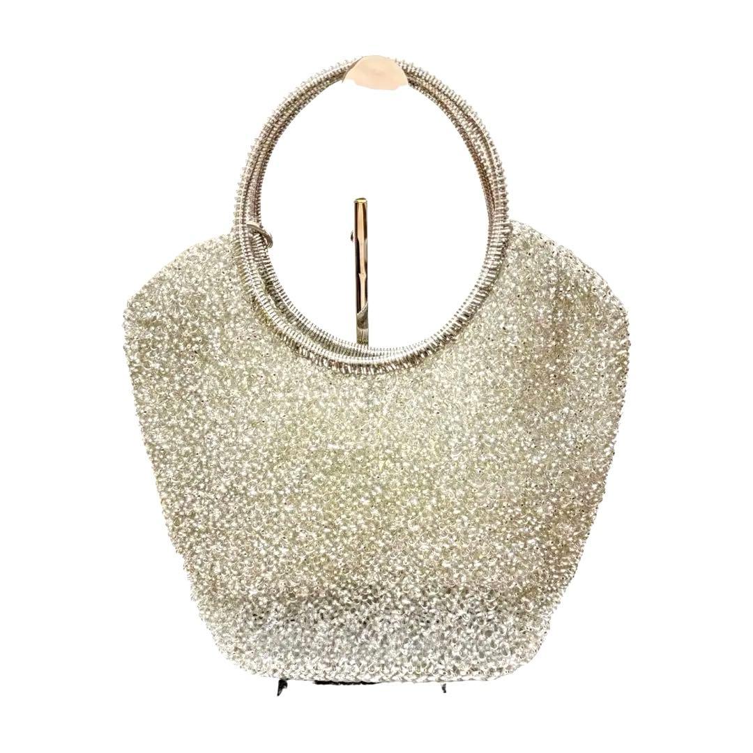 【美品】アンテプリマ ワイヤーバッグ シルバー ラウンド型