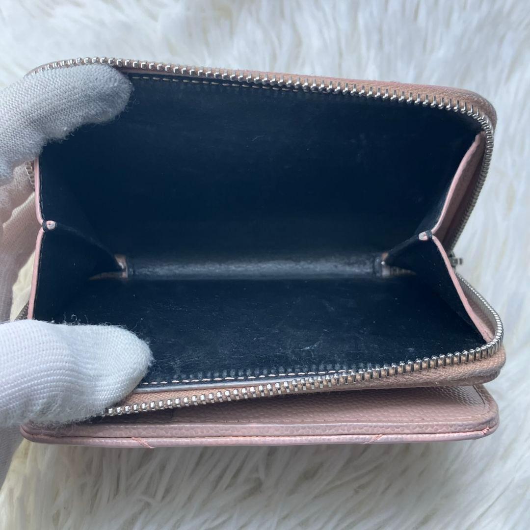 美品✨イヴサンローラン YSL 財布 コンパクト ピンク系 レディース