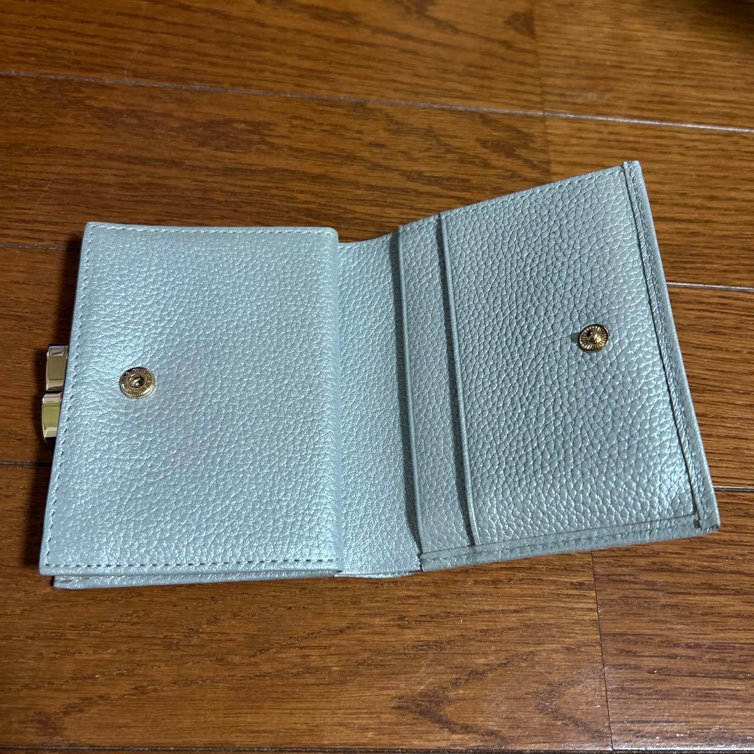 皇居　二つ折り財布　シルバー