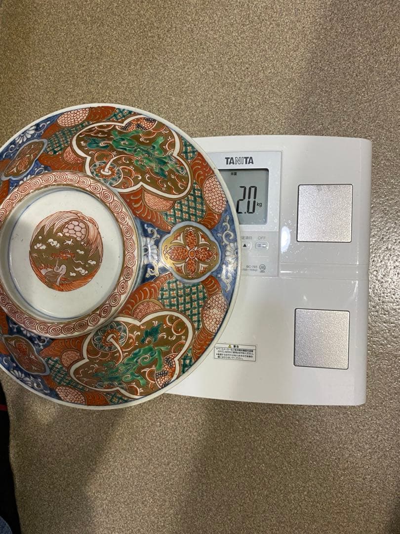 ♦古伊万里 染付 金襴手 獅子 宝尽くし紋様 蓋付き鉢 江戸時代後期 骨董品