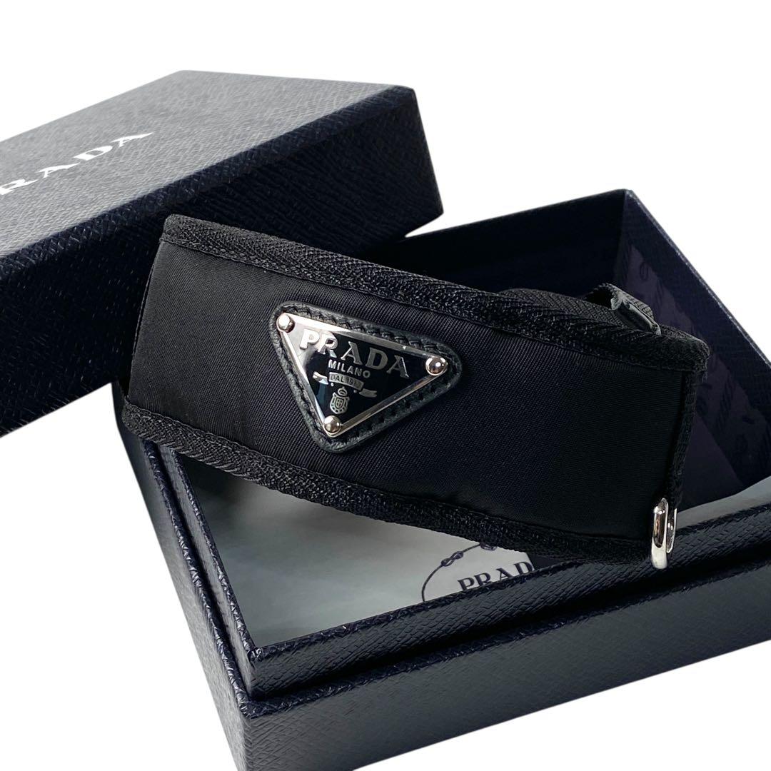 未使用 プラダPRADA 2YC016 ドッグ 首輪 Mサイズ