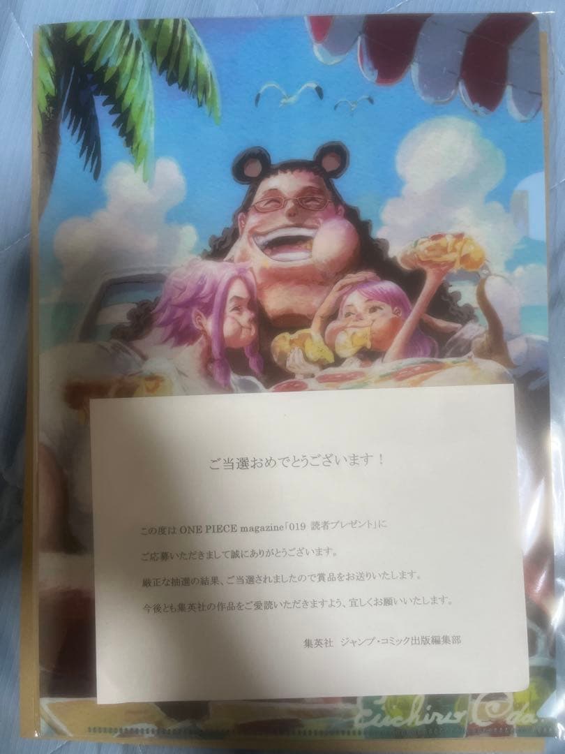 ワンピースマガジン　クリアファイル　当選品