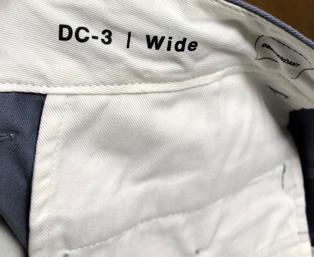 DESCENDANT DC-3 TWILL TROUSERS ツータックチノ