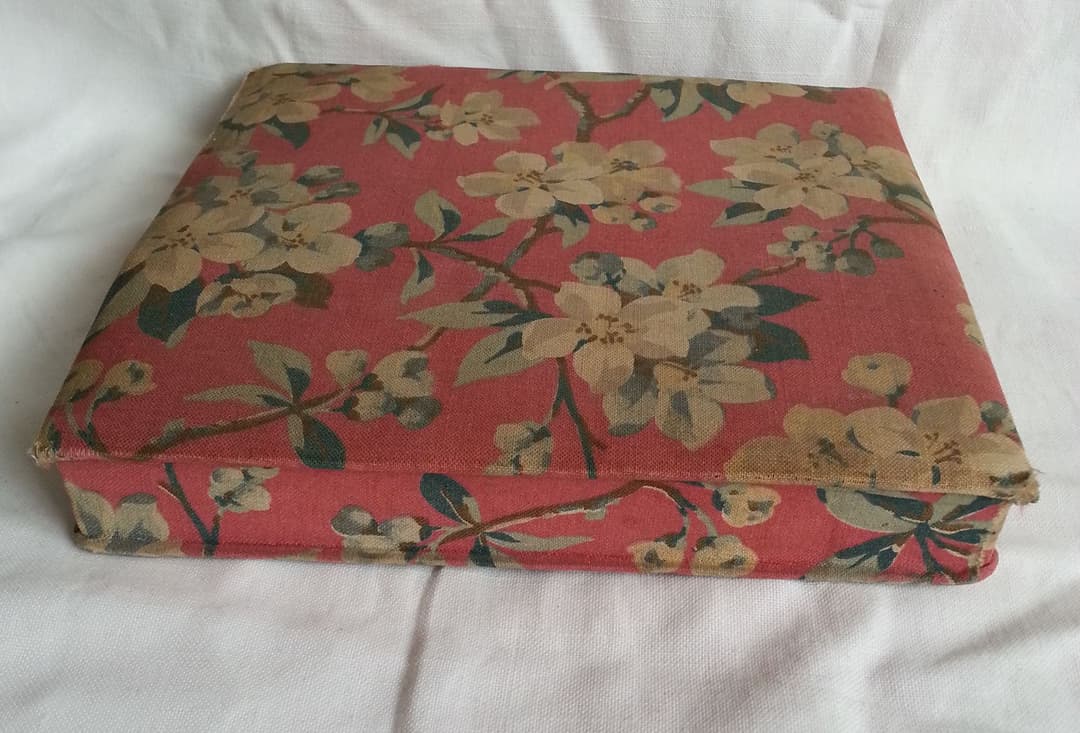 カルトナージュ 花 ピンク フランス アンティーク