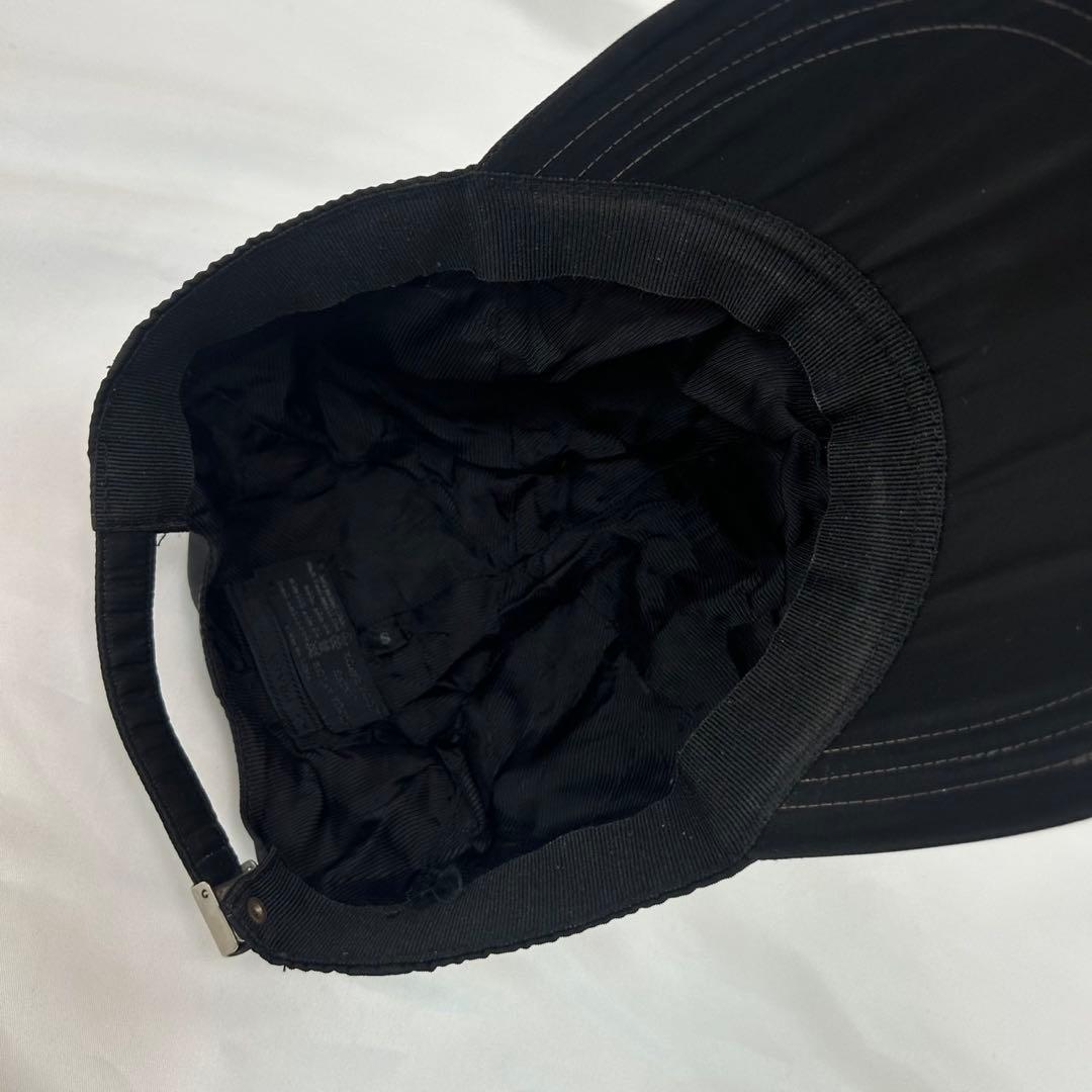 J531 プラダ イタリア製 ロゴ刺繍 ベースボールキャップ レディース