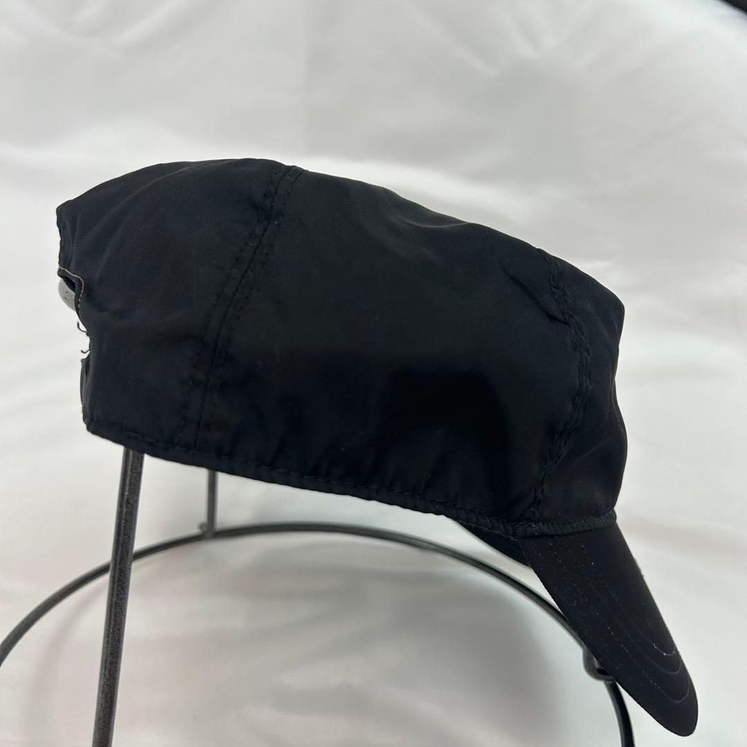 J531 プラダ イタリア製 ロゴ刺繍 ベースボールキャップ レディース