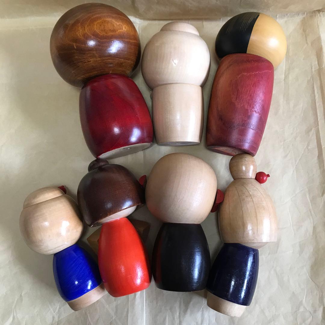 こけしセット民芸品　置物　日本　人形　伝統工芸品　インテリア こけし