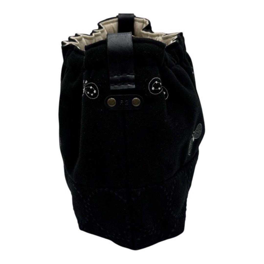 【R2】choucho×タンバリン ミナペルホネン生地 ショルダーバッグ　レザー