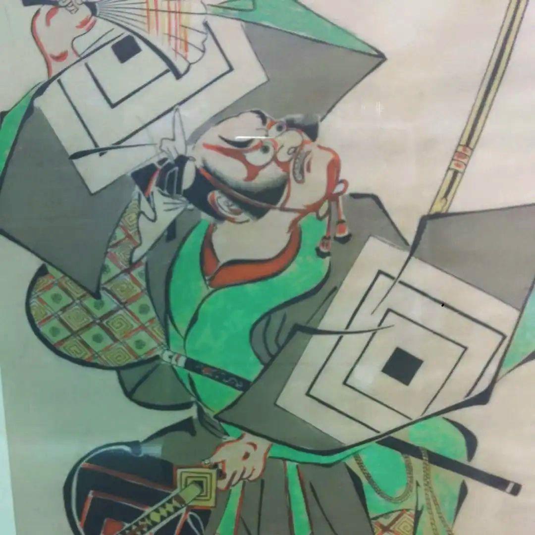 浮世絵　鳥居清倍　木版画　額縁　復刻　縦約67.5cm 　ト前