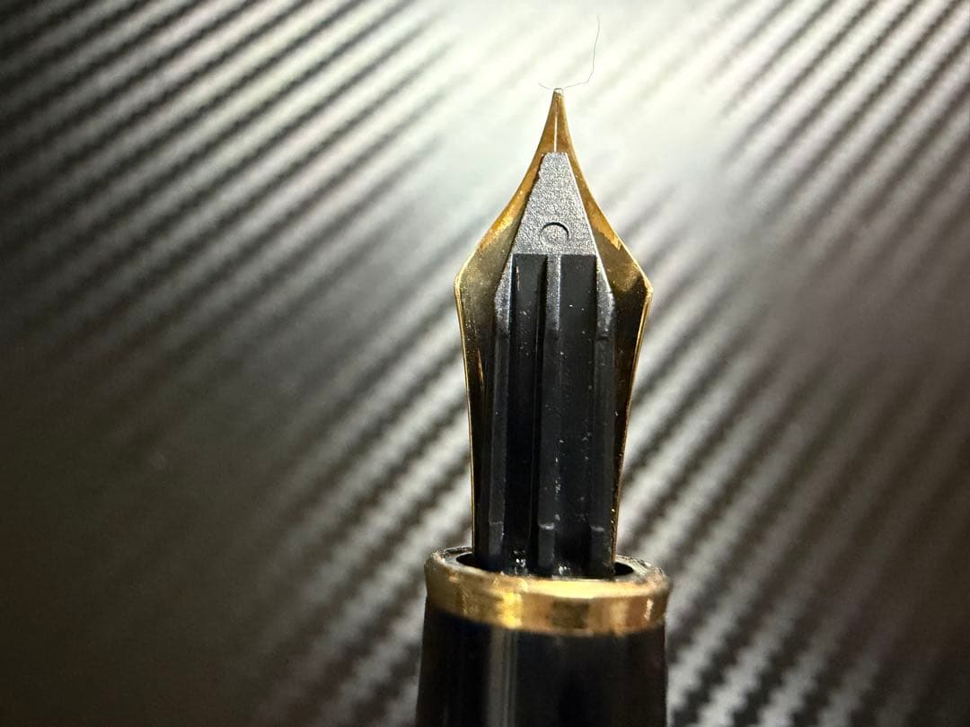 極美品 モンブラン マイスターシュテュック 144 ボルドー 全金 EF 万年筆