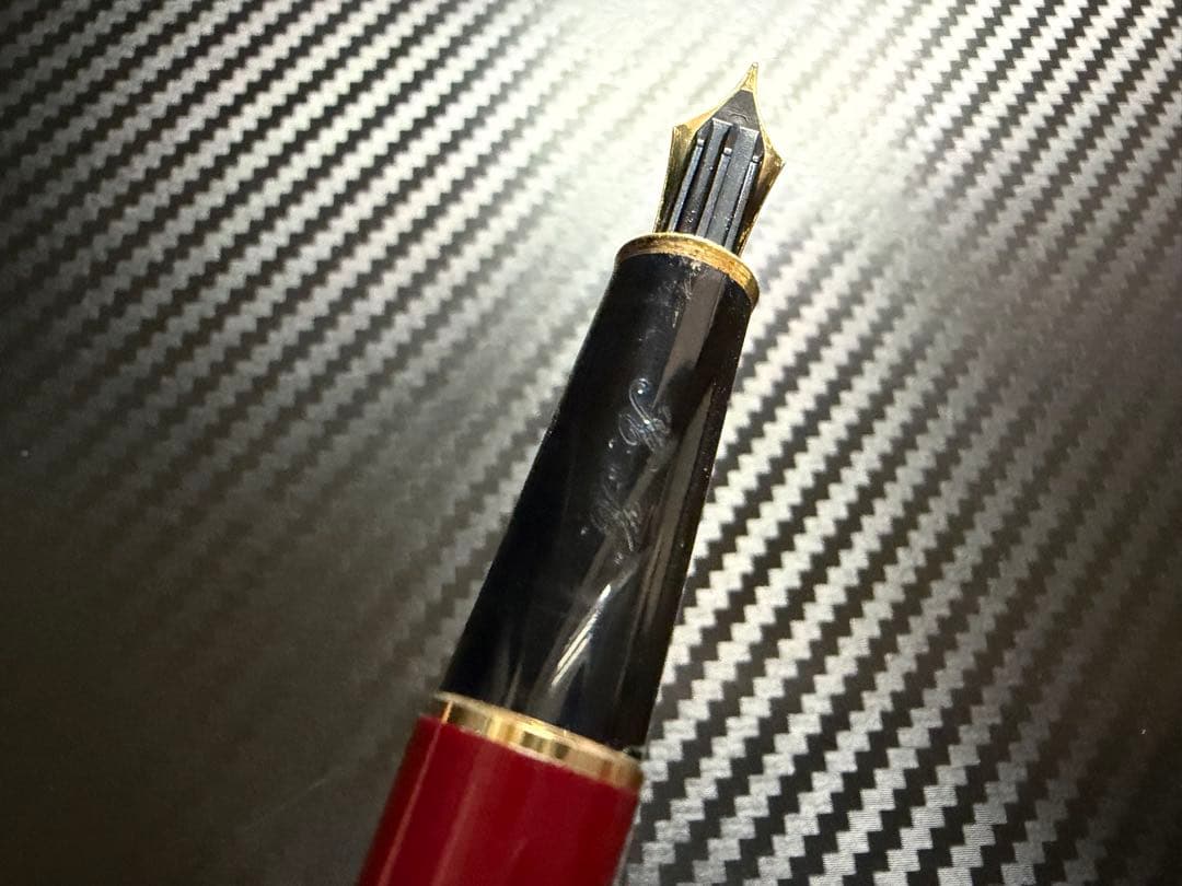 極美品 モンブラン マイスターシュテュック 144 ボルドー 全金 EF 万年筆